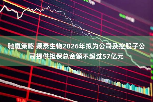 驰赢策略 颖泰生物2026年拟为公司及控股子公司提供担保总金额不超过57亿元